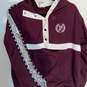 PINK sequin windbreaker. Size small.